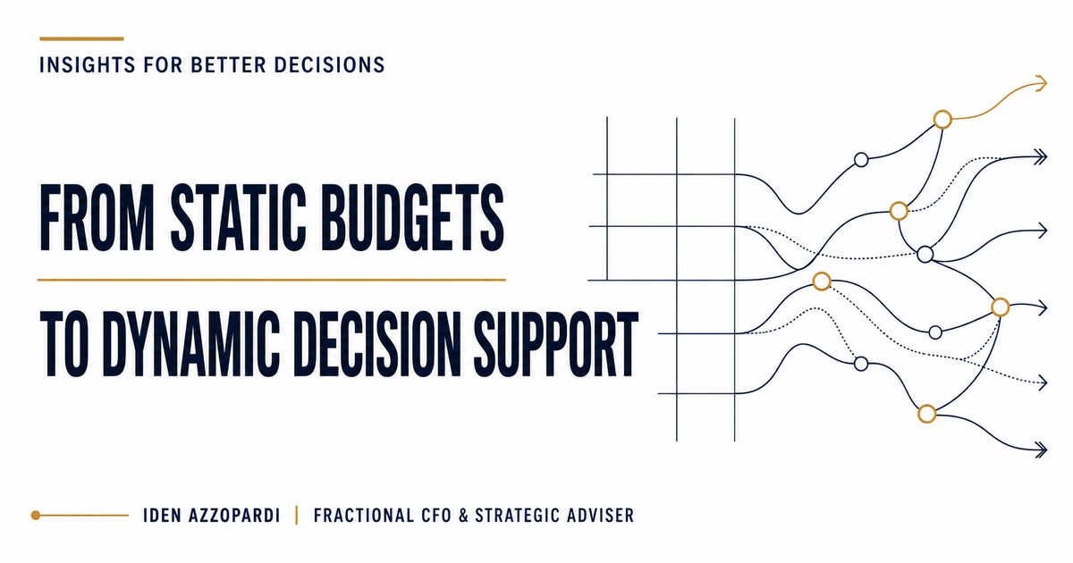 From Static Budgets to Dynamic Decision Support